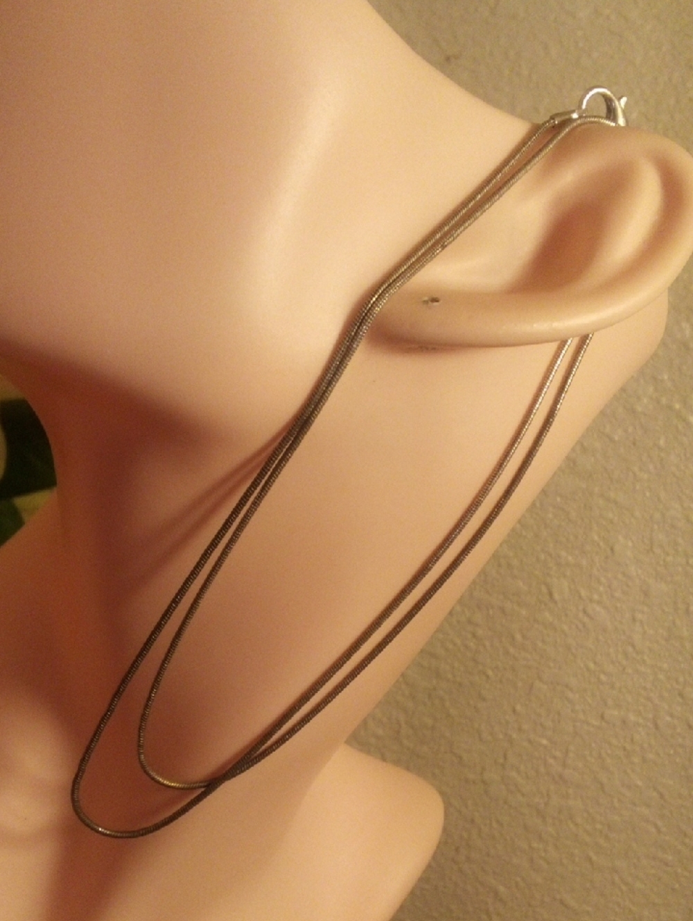 Silver Multi-Strand Snake Chain Necklace - Women's Jewelry